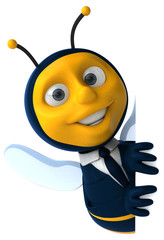 Naklejka premium Fun bee