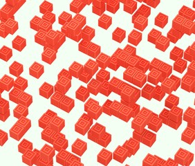 立方体の背景素材