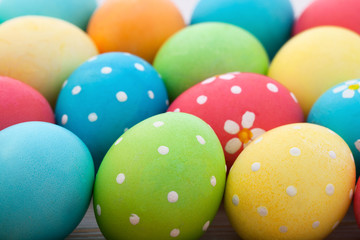 Fototapeta na wymiar Easter eggs. Holiday background