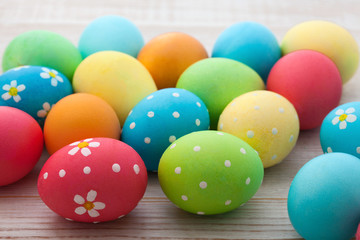 Fototapeta na wymiar Easter eggs. Holiday background