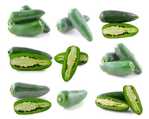 Green pepper isolated