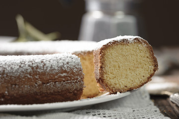 Ring-shaped cake donut