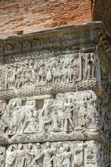 Thessaloniki. Fragment of bas-relief of arch of Gallerius