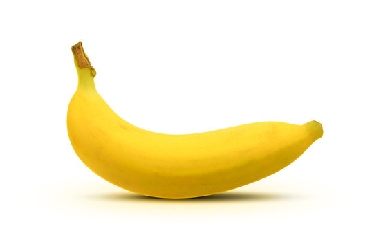 yellow banana isolate background
