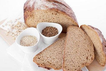 Different bread. Food background.