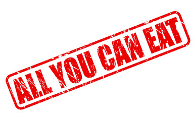 All you can eat red stamp text