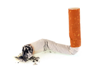 Cigarette écrasée