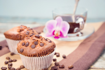 muffin and orchid