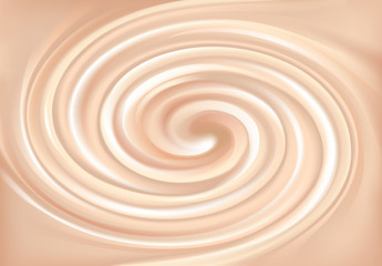 Vector backdrop of swirling creamy texture