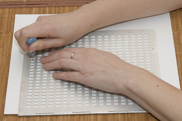 Writing text in Braille