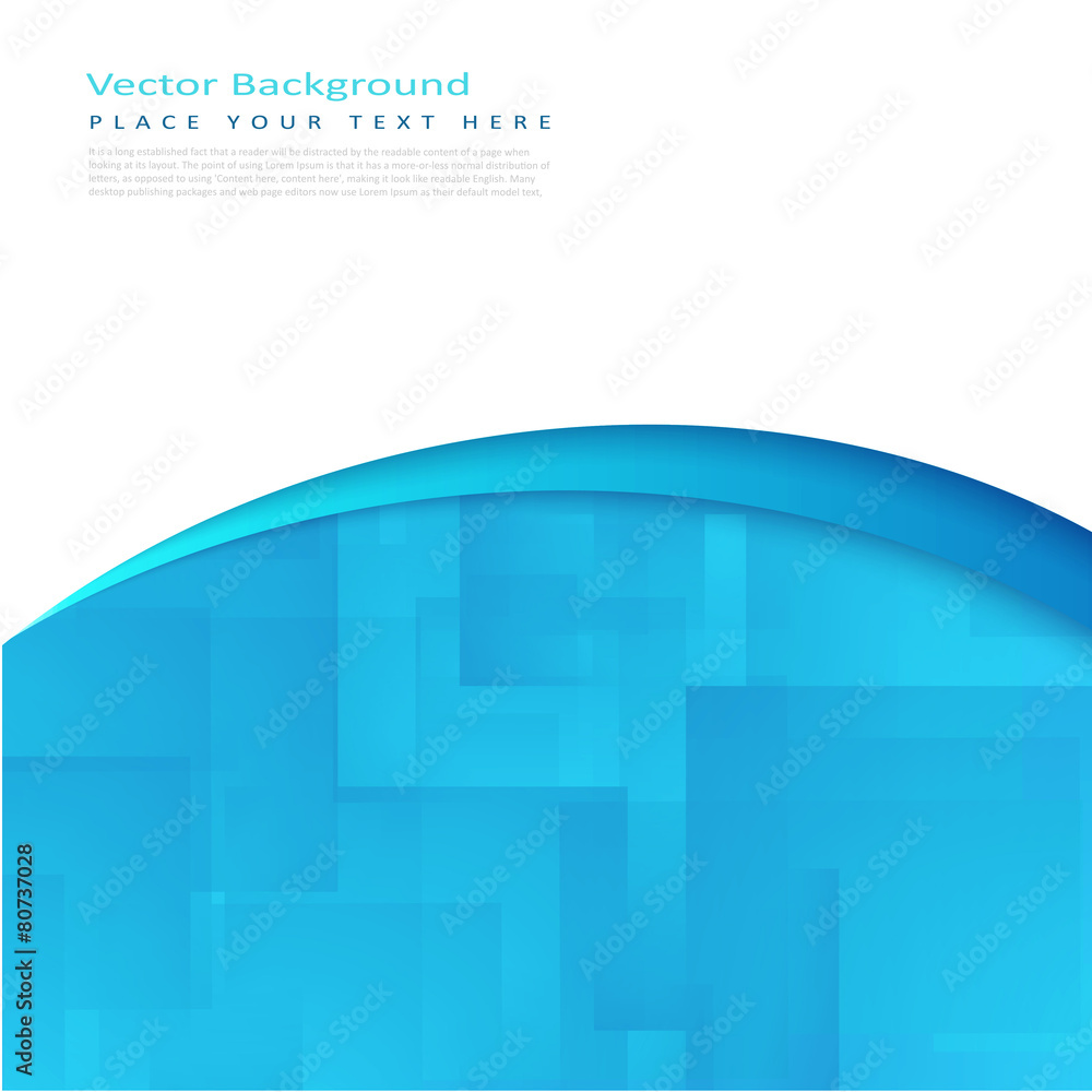 Poster abstract vector background with transparent rectangle