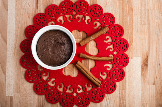 Suflet świąteczny na dewnianym stole