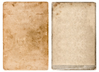 Vintage photo cardboard. Grunge used paper background