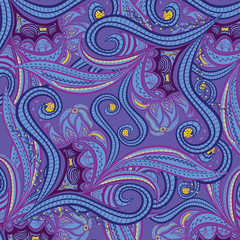 Ethnic abstract ornamental hand-drawn background.