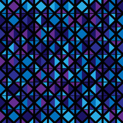 Seamless pattern of colored geometric shapes