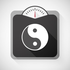 Weight scale with a ying yang