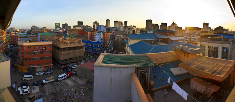 fisheye view of Nairobi