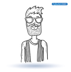 hipster style, hand drawn illustration.