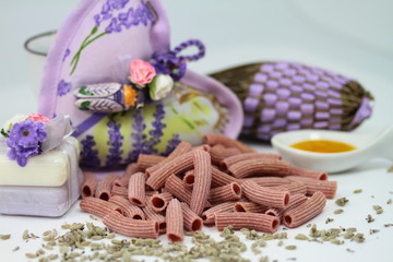 pâtes à la lavande