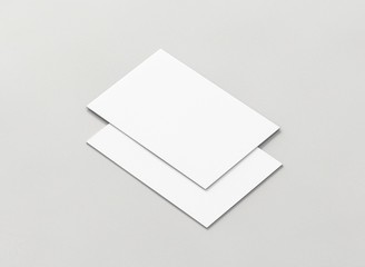 Visitenkarte Vorlage liegend grau