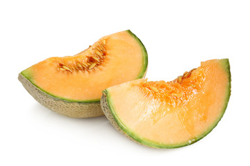 Slices of Cantaloupe melon