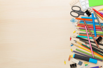 Fototapeta premium School and office supplies