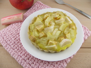 Apfel-Rhabarber-Tartelette