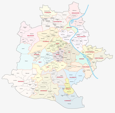 stuttgart administrative map