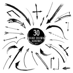 Hand-drawn arrows