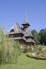 Fototapeta na wymiar Wooden Church in Maramures, Romania