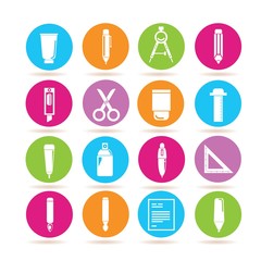 writing tools icons