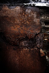 old and rusty metal background