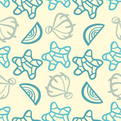Seamless abstract sea pattern