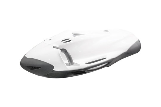 Underwater scooter under the white background