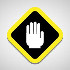 Fototapeta premium stop icon great for any use. Vector EPS10.