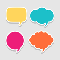 Speak bubble message icon great for any use. Vector EPS10.