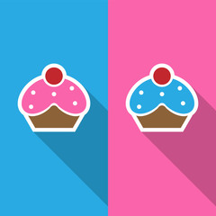 cupcake icon great for any use. Vector EPS10.