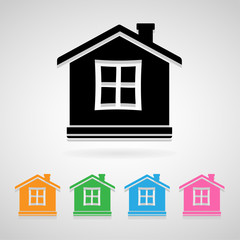 Home icon great for any use. Vector EPS10.