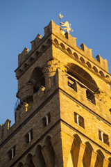 Fototapeta na wymiar Firenze,Torre di Arnolfo, Palazzo Vecchio