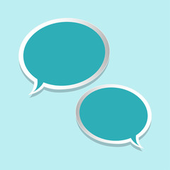 bubble speak message icon great for any use. Vector EPS10.