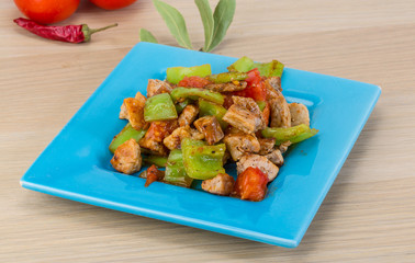 Stir fried pork
