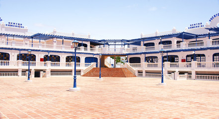 Arquitectura típica canaria en  Puerto del Carmen, Lanzarote
