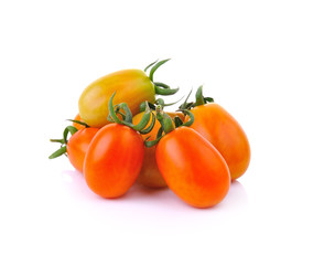 cherry tomatoes isolated on white background