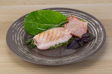 Grilled squid