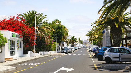 Calle en el Puerto del Carmen, Lanzarote