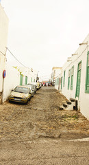 Calle de Teguise en Lanzarote, Islas Canarias