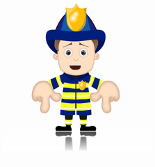 Ben Boy Fireman firefighter friendly fire man