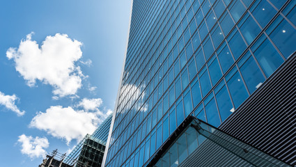 Obraz na płótnie Canvas Skyscraper Business Office, Corporate building in London City.