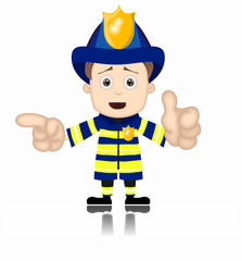 Ben Boy Fireman firefighter friendly fire man