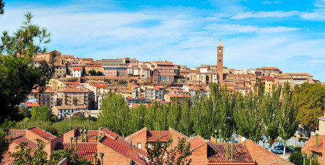 panoramic view of Tarazona, in the province of Zaragoza, Spain